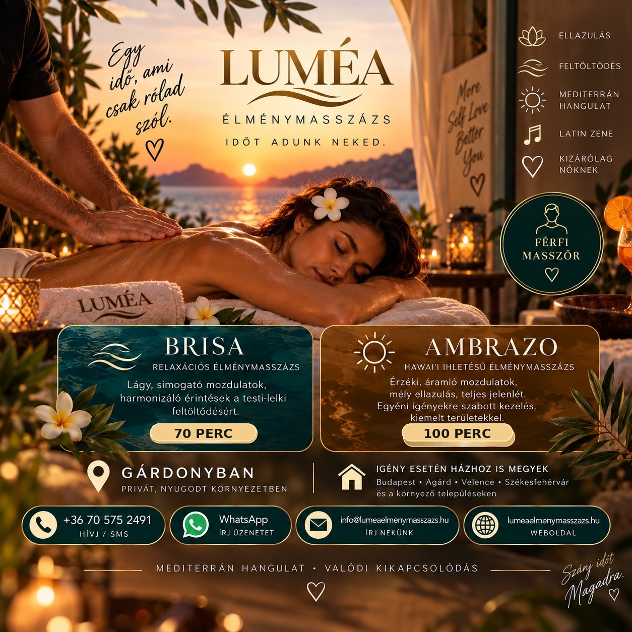 LUMÉA Élménymasszázs – Brisa és Ambrazo