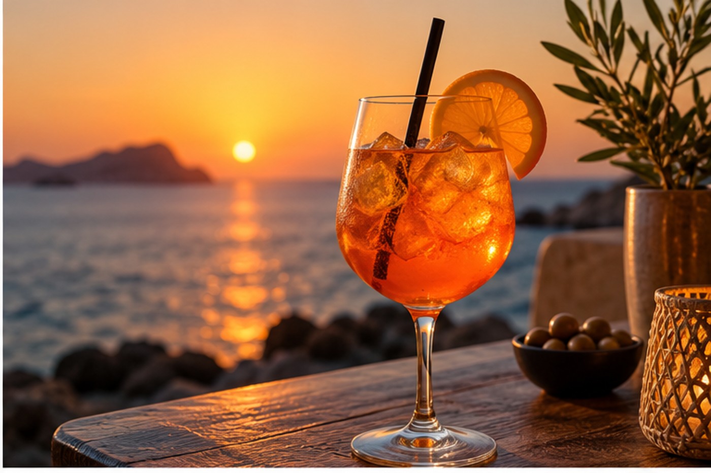 Mediterrán hangulat naplementében